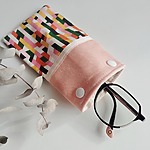 L'étui lunettes - Trapèze rose