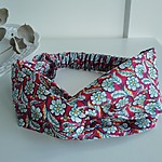 Le bandeau croisé - Jasmin grenadine