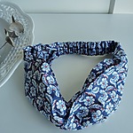 Le bandeau croisé - Jasmin indigo