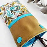 L'étui lunettes - Feuillage olive