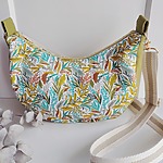 Le sac demi-lune - Feuillage olive