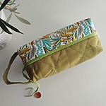 La trousse carré - Feuillage olive