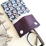 L'étui lunettes - Jasmin indigo
