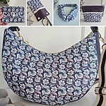 Ensemble sac + accessoires aux choix - Jasmin indigo