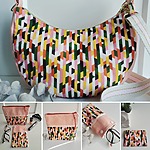 Ensemble sac + accessoires aux choix - Trapèze rose